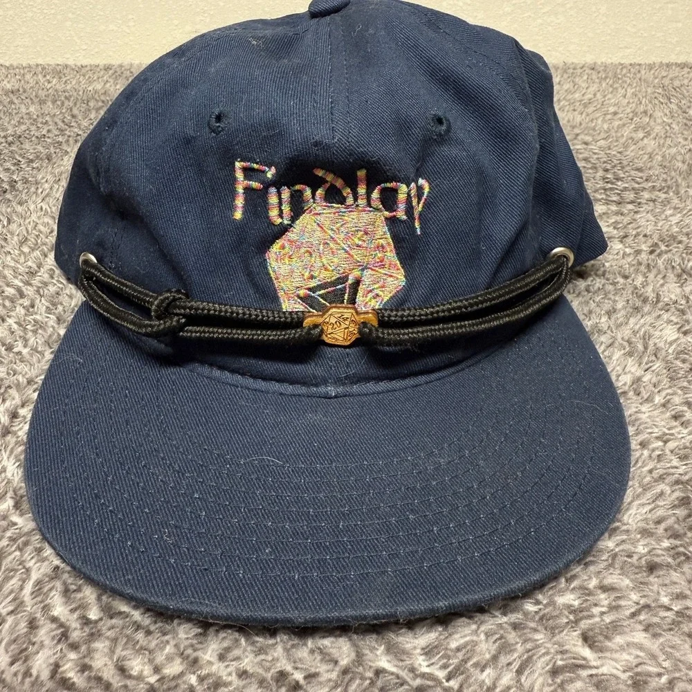 Findlay Hats Baseball Cap Unisex One Size Fits Most Navy Blue Embroidered Rope